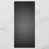 Chalkboard Monogramの結婚メニューカード メニュー (裏面)