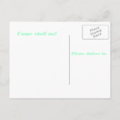 Chalkboard Moving Announcementはがき 案内ポストカード (裏面)