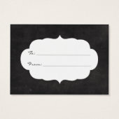 Chalkboard No wrap displayブライダルシャワーギフトラベル (裏面)