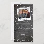 Chalkboard Peace Out 2024 Blocks 4 Photo Collage シーズンカード (裏面)