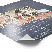 Chalkboard PHOTO変更計画新日延期 フォトプリント (角)