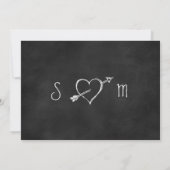 Chalkboard Photo日付を保存 セーブザデート (裏面)
