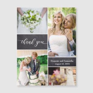 Chalkboard Photo Collage素朴結婚's Thank You