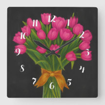 Chalkboard Pink Tulips