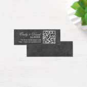 Chalkboard QRコードの結婚Webサイト挿入カード (デスク)