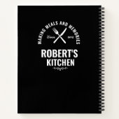 Chalkboard Recipe Journal | Custom Name ノートブック (裏面)