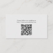 Chalkboard Seashellsビーチ結婚式Webサイト挿入 エンクロージャーカード (裏面)