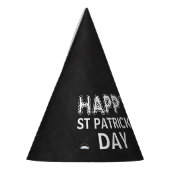 Chalkboard Shamrock, St Patrick's Dayパーティー パーティーハット (左)