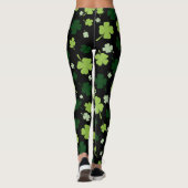 Chalkboard Shamrock St. Patrick's Dayレギンス レギンス (裏面)
