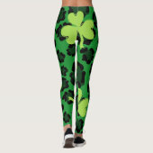 Chalkboard Shamrock St. Patrick's Dayレギンス レギンス (裏面)
