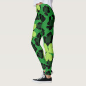 Chalkboard Shamrock St. Patrick's Dayレギンス レギンス (左)