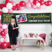 Chalkboard Sketch 2025写真モダン卒業 横断幕