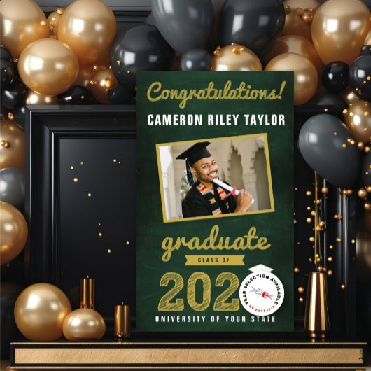 Chalkboard Sketch 2025写真卒業パーティー 横断幕