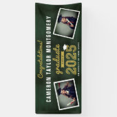 Chalkboard Sketch 2025 2枚の写真卒業パーティー 横断幕 (縦)