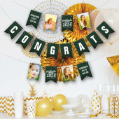 Chalkboard Sketch Class Of 2025 Photo Gradパーティー バンティングフラッグ