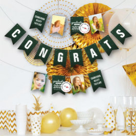 Chalkboard Sketch Class Of 2025 Photo Gradパーティー バンティングフラッグ