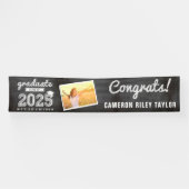 Chalkboard Sketch Class Of 2025 Photo Gradパーティー 横断幕 (横)