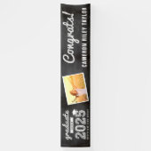 Chalkboard Sketch Class Of 2025 Photo Gradパーティー 横断幕 (縦)