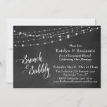 Chalkboard String Lights Brunch & Bubblyスクリプト 招待状<br><div class="desc">この洗練された素朴な結婚ブランチ披露宴カードは、白い光の糸の文字列を描いたテクスチャ加工された黒板の背景イメージを重ね合わせている。私はBrunch & Bubblyという言葉を描いたグラフィックにエレガント描写は、渦巻き状のスクリプトのフォントを使用した；私は後ろに"愛"という言葉を置いた。あなた自身の文字は、あなたの望みカスタマイズと同じくらい、またはほとんどのこのテンプレートのために簡単に追加される。テンプレートフィールドを使用して個人の詳細を入力しクリックてカスタマイズ、ロック解除されたレイヤーを更に再配置したい場合にもしは、次の操作を実行します。黒板レイヤーの上に不透明な不透明な黒いオーバーレイが表示され、もし黒板の背景を明るくしたい場合は削除する。特別なリクエストやカスタマイズのサポートについては、遠慮なくお問い合わせください。// 73 // Melody Watsonによる紙Muserie用の設計。</div>