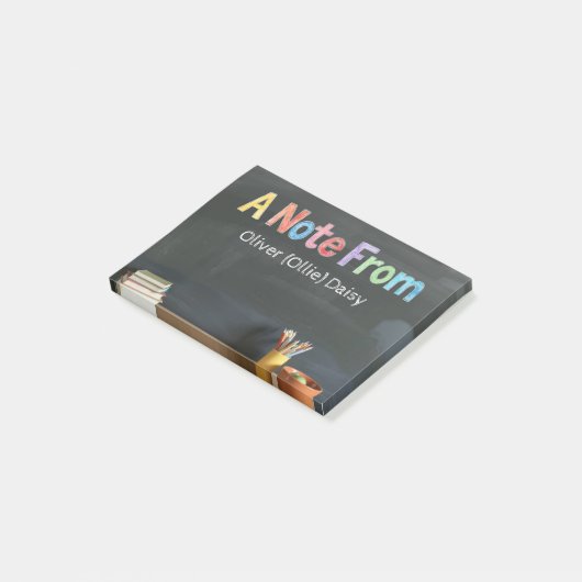 Chalkboard-Style Teacher  ポストイット (アングル)