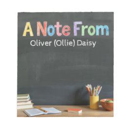 Chalkboard-Style Teacher Post-it Notes ノートパッド
