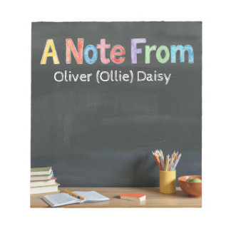 Chalkboard-Style Teacher Post-it Notes ノートパッド