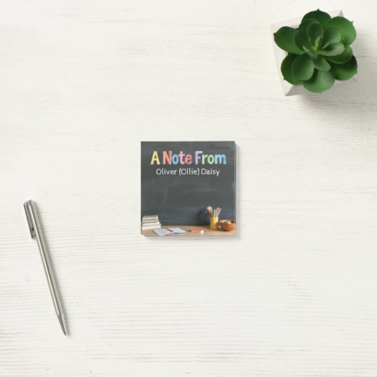 Chalkboard-Style Teacher Post-it Notes ポストイット (オフィス)