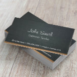 Chalkboard Substitute Teacher Simple 名刺<br><div class="desc">Chalkboard Substitute Teacher Business Card.</div>