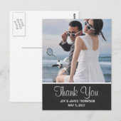 Chalkboard Thank You'結婚's Postcard ポストカード (正面/裏面)