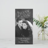 Chalkboard Thank You Photo Card サンキューカード (スタンド正面)