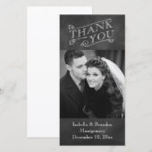 Chalkboard Thank You Photo Card サンキューカード (正面/裏面)