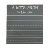  Chalkboard Themed Notes ノートパッド (正面)