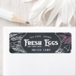 Chalkboard Vintage ⎢Egg Carton Label ラベル<br><div class="desc">Enrich you farmhouse business with custom egg carton labels with your own egg carton label. Chalkboard background with decorative border and custom colorful myrtle illustration coupled with vintage script will look amazing, customized with your information in one click and you have something special for your farm. Check our store for...</div>
