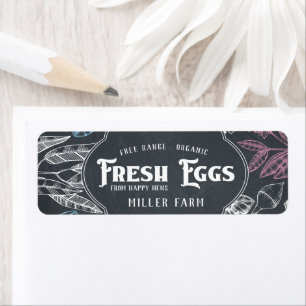 Chalkboard Vintage ⎢Egg Carton Label ラベル