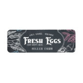 Chalkboard Vintage ⎢Egg Carton Label ラベル (正面)