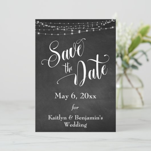 Chalkboard, White Lights & Script, Save the Date セーブザデート (スタンド正面)