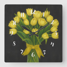 Chalkboard Yellow Tulips