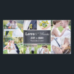 Chalked Collage結婚's Thank You Photo Cards サンキューカード<br><div class="desc">あなたの結婚友人や家族が必ず崇拝するこれらの写真カードとモダンあなたの感謝のノートを送信するエレガントあなたの写真を共有!他の色でも使用可能。また、「It」ボタンクリック>「編カスタマイズ集」>「背景色」を選択して、自分で色を変更することもできます。</div>