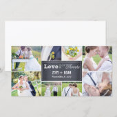 Chalked Collage結婚's Thank You Photo Cards サンキューカード (正面/裏面)