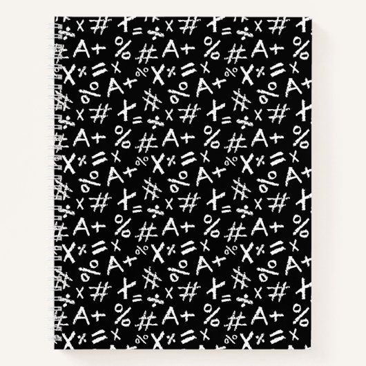 Chalked Up to Math: A Symbolic Statement ノートブック (正面)