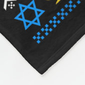 Challah At Ya Girl Jewish Hanukkah Fun  フリースブランケット (角)