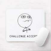 CHALLENGE ACCEPTED MOUSEPAD マウスパッド (マウス)