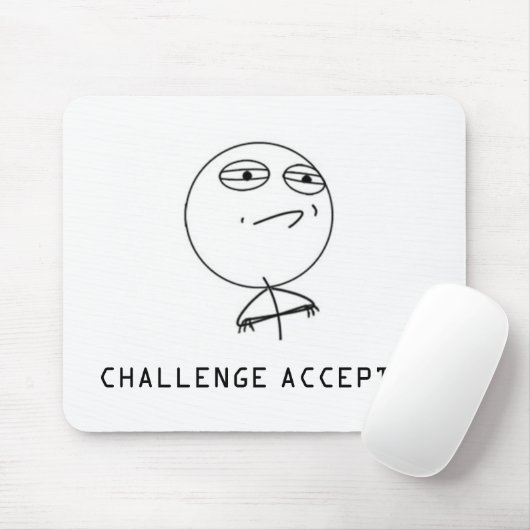 CHALLENGE ACCEPTED MOUSEPAD マウスパッド (マウス)