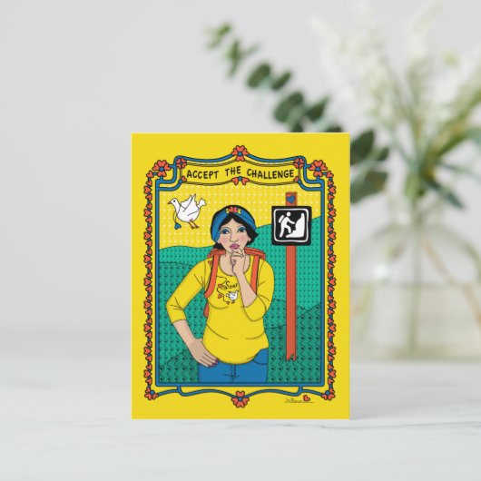 Challenge_B_ポストカードを受け入れる ポストカード (スタンド正面)