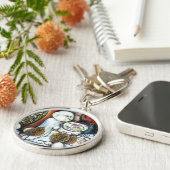 Challenge Keychainによる影響なし キーホルダー (側面)