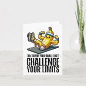 Challenge Your Limits Bodybuilder Abdominal Muscle カード (正面)