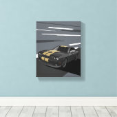 Challenger Black キャンバスプリント (インサイチュ (ウッドフロア))