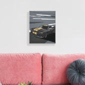 Challenger Black キャンバスプリント (インサイチュ (リビング))