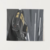 Challenger Black タペストリー (正面(横))