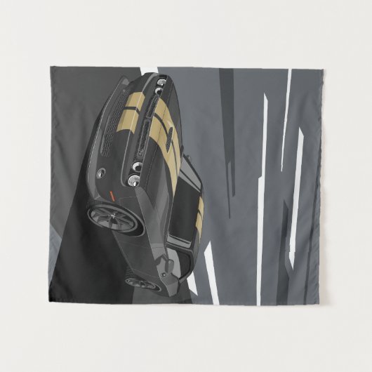 Challenger Black タペストリー (正面(横))